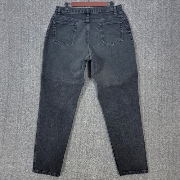 Vintage Wrangler For Women Jeans 18 x 32 Black High Waist Tapered Mom Denim - Picture 8 of 12